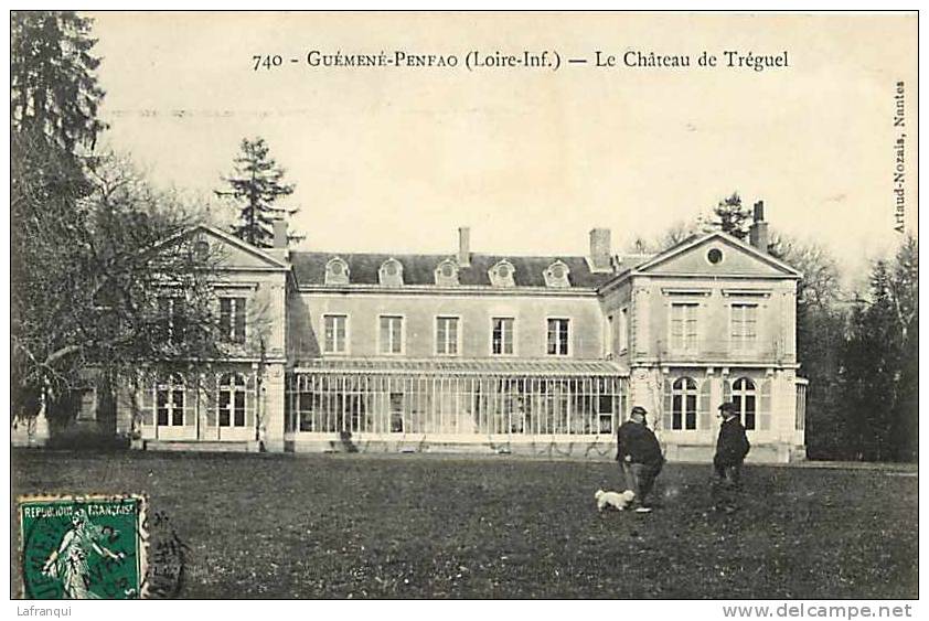 DEPT DIVERS- Loire Atlantique  - Ref A957- Guemene Penfao - Le Chateau De Treguel - Carte Bon Etat - - Guémené-Penfao