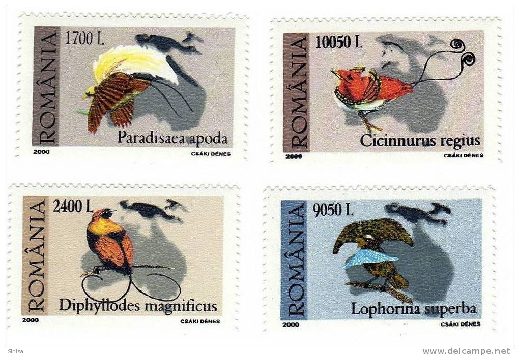 Romania / Birds - Unused Stamps