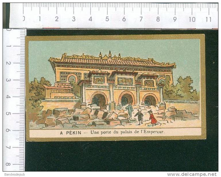 Belle Chromo Dorée Chine Pékin Palais Empereur - Other & Unclassified