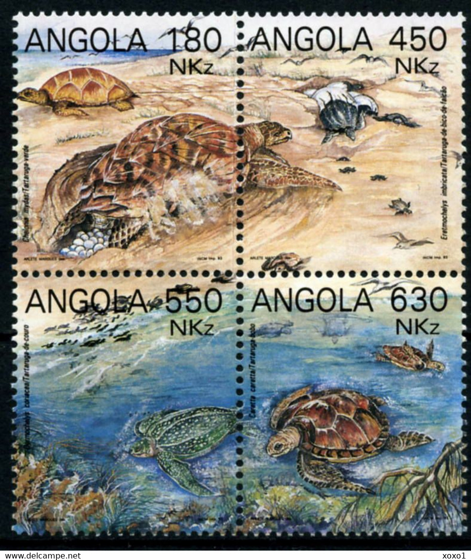 Angola 1993 Mi.No. 932 - 935 Reptiles Turtles 4v MNH**  8,00 € - Schildpadden