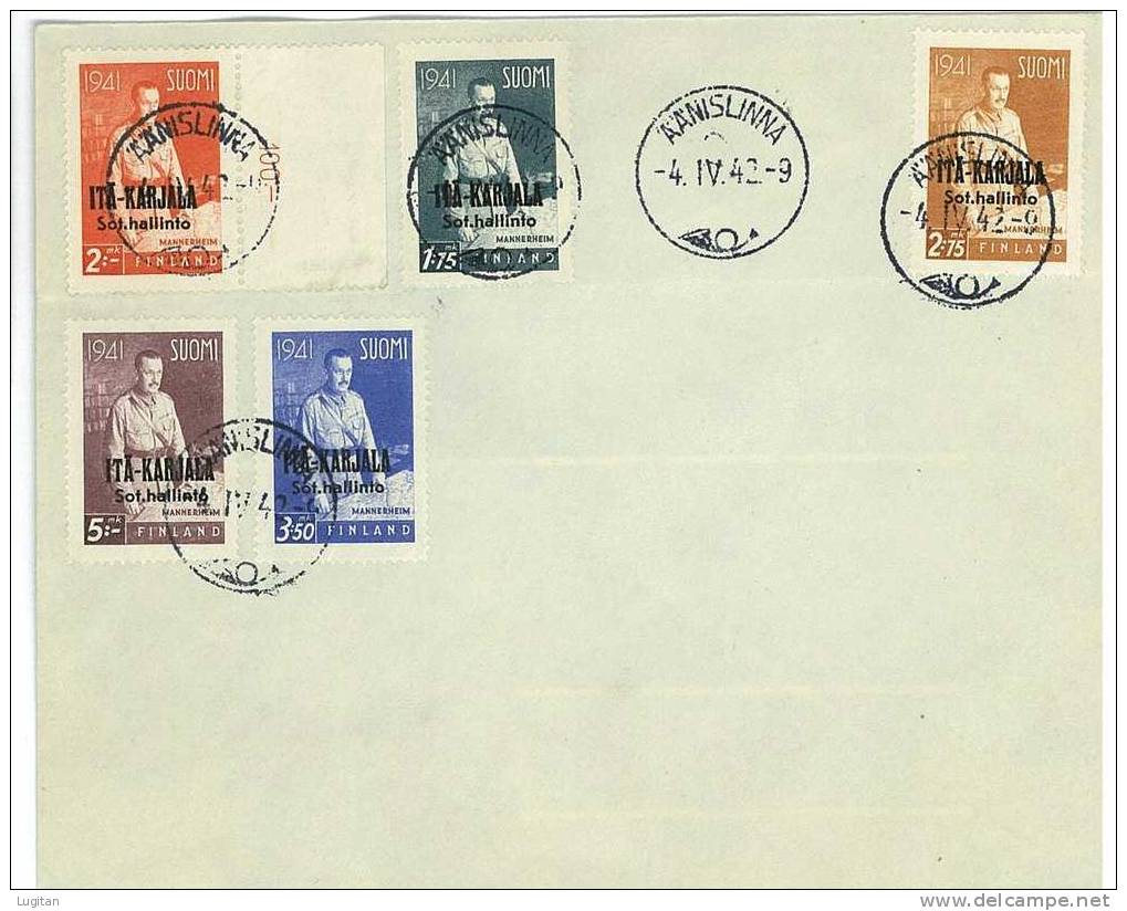 Filatelia - FINLANDIA  - POSTAL HISTORY - CARELIA ORIENTALE - FDC - FIRST DAY COVERS - FDC