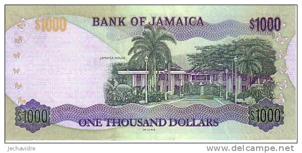 JAMAÏQUE   1 000 Dollars  Daté Du 15-01-2010  Pick 87(x)     ***** BILLET  NEUF ***** - Jamaique