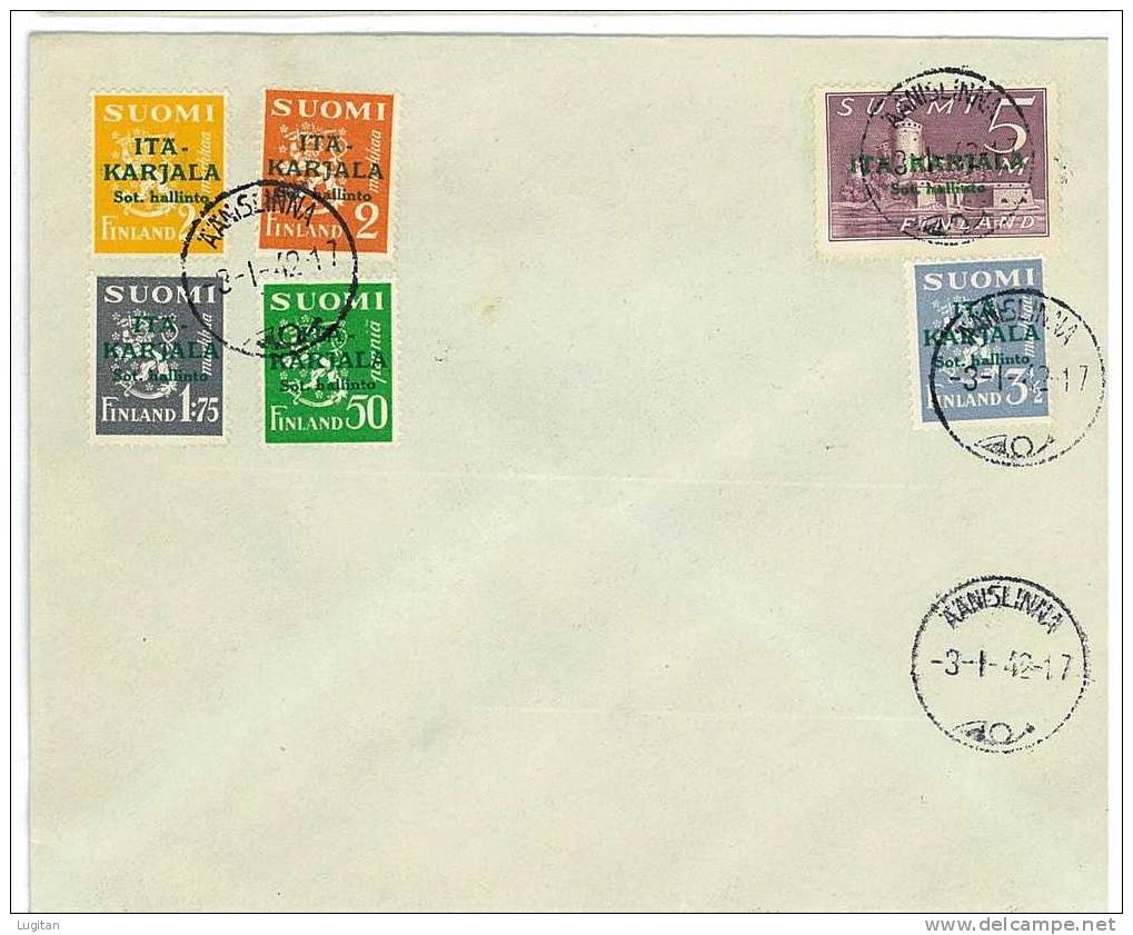 Filatelia - FINLANDIA  - POSTAL HISTORY - CARELIA ORIENTALE - FDC - FIRST DAY COVERS - FDC