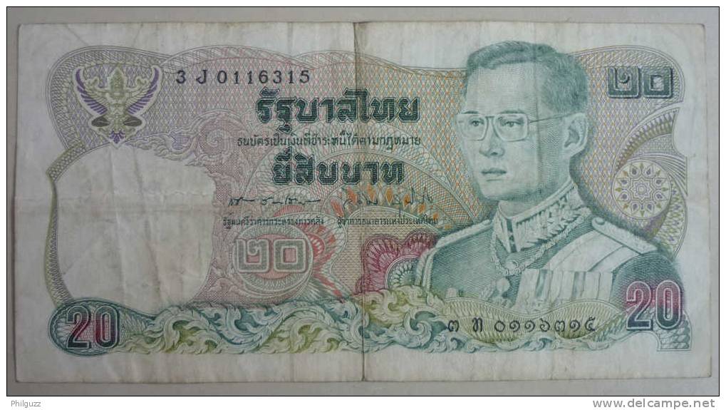 THAÏLANDE 20 BAHT  Années 80 (1) 3J 0116315 - Thailand