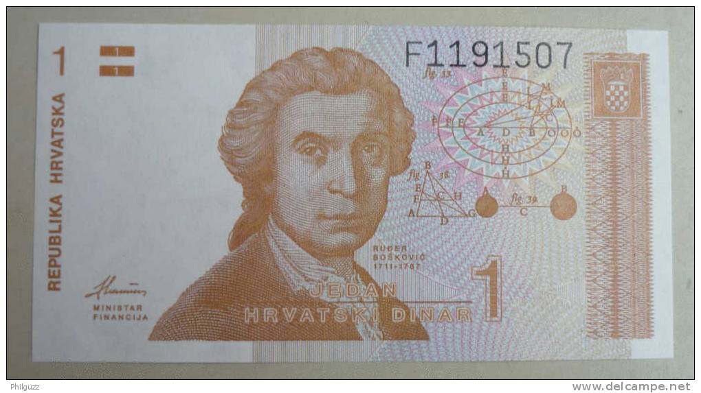 CROATIA 1 DINAR 1991 - Croatie