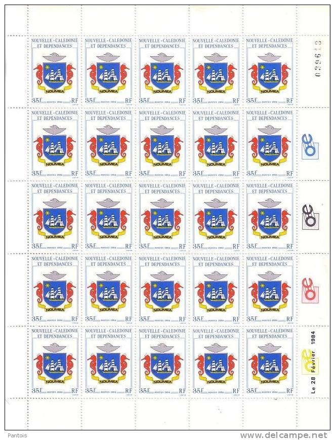 Nouvelle Calédonie Feuille 486 Blason De Nouvelle Calédonie ** - Unused Stamps