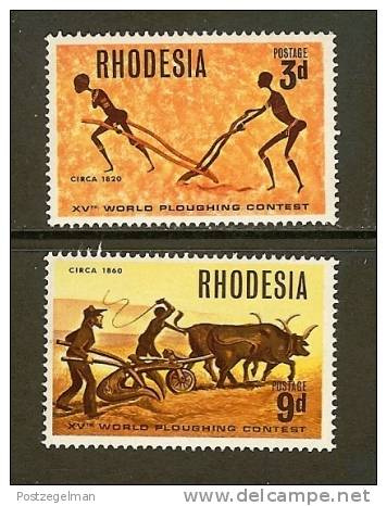 RHODESIA 1968 MNH Stamps Ploughing Championship 70-73 2 Values Only (thus Not Complete) - Rhodesien (1964-1980)