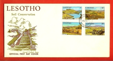 LESOTHO 1971 FDC Mint Dams 112-115 - Lesotho (1966-...)