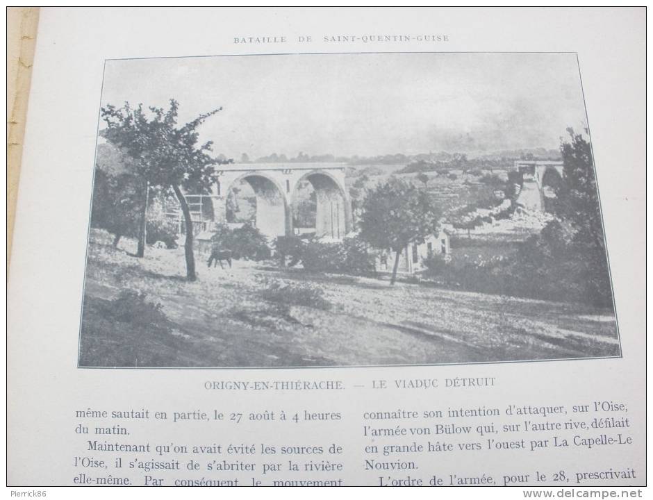 ORIGNY EN THIERACHE VERVINS BATAILLE DE GUISE LIART SAINS MARLE SPAHIS MAROCAINS BEAUWELZ  SAINT MICHEL EN THIERACHE - Histoire