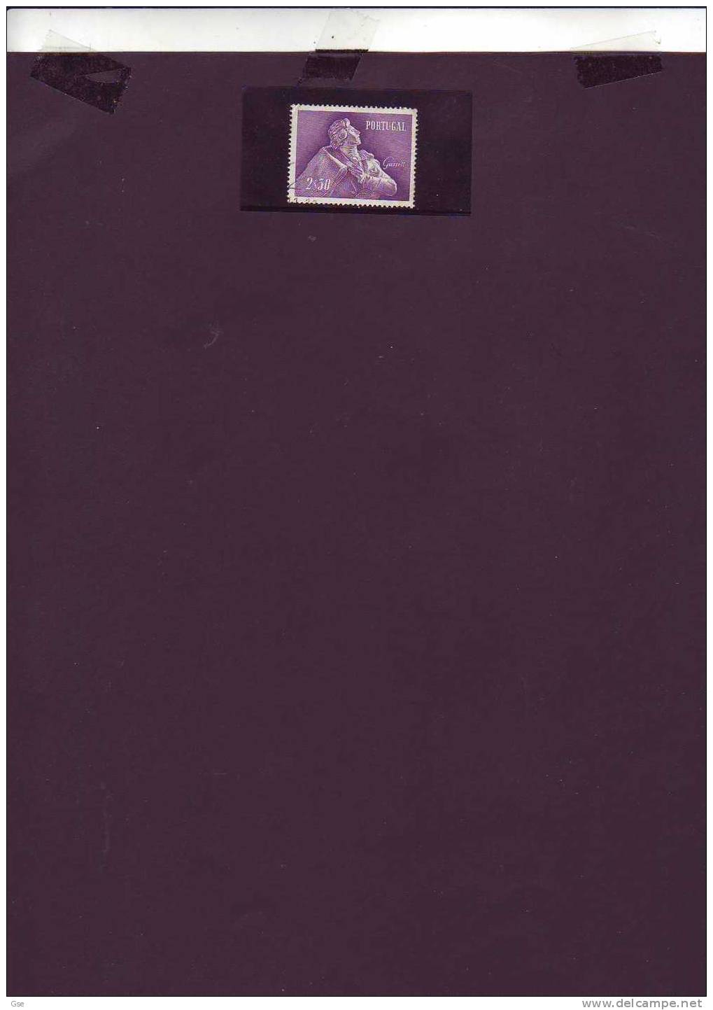 PORTOGALLO  1957 - Yvert   838° - Garrret - Poeta - Politica - Used Stamps