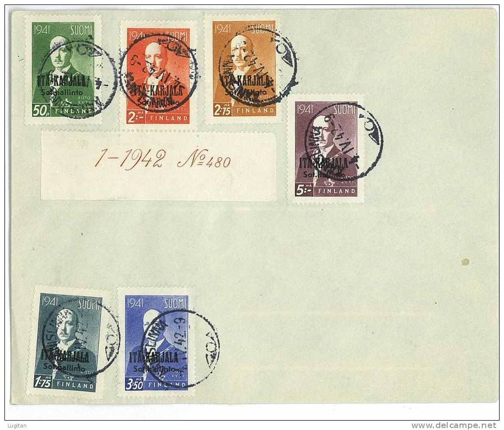 Filatelia - FINLANDIA  - POSTAL HISTORY - CARELIA ORIENTALE - FDC - FIRST DAY COVERS - FDC