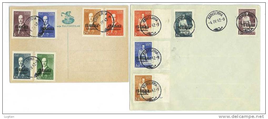 Filatelia - FINLANDIA  - POSTAL HISTORY - CARELIA ORIENTALE - FDC - FIRST DAY COVERS - FDC