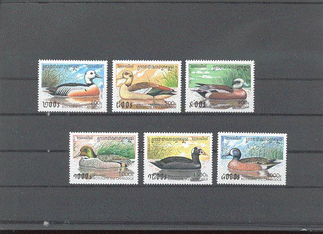 Vogels Cambodja Cambodge Yvertnr. 1419-24 *** MNH Cote 10 Euro Oiseaux Birds - Anatre