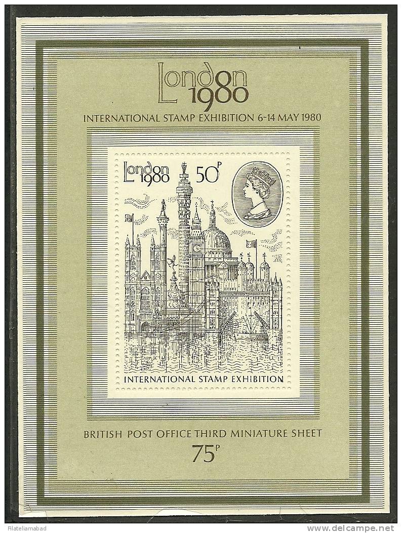 GRANDE-BRETAGNE- LONDRES 1980 EXPOSICION FILATELICA YVERT Nº 931 - Sheets, Plate Blocks & Multiples