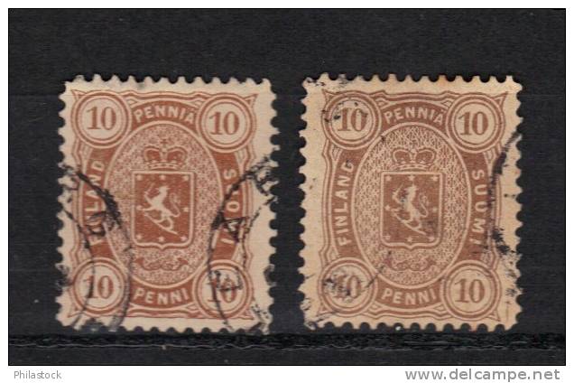 FINLANDE N° 15 Obl. 2 Nuances - Used Stamps