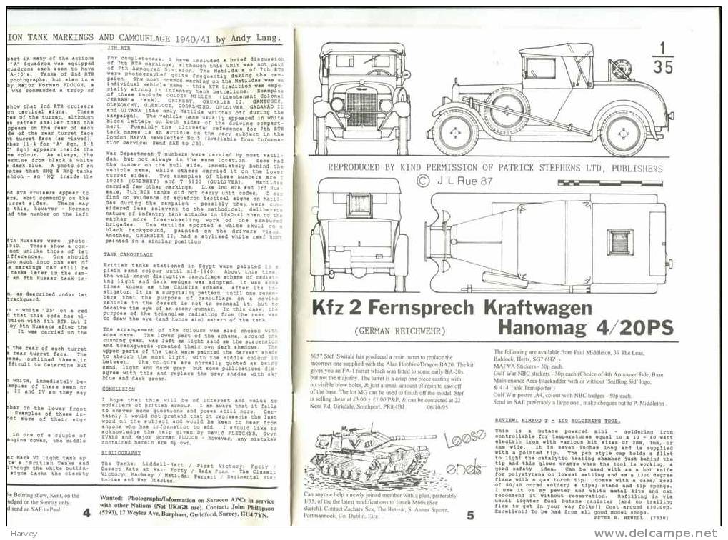 Tankette vol 31 - année 1996 - six numéro