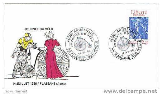 France 86 - Obl. Temporaire "Journée Du Vélo" - Flassans/sur/Issole 14 Jul 86 - Ciclismo