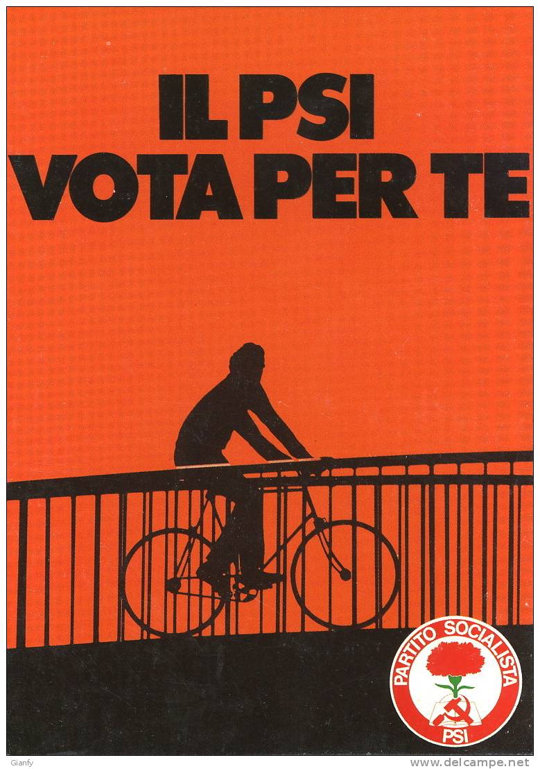 POLITICA PARTITO SOCIALISTA ITALIANO VOTA PSI 1980 #2 - Partidos Politicos & Elecciones