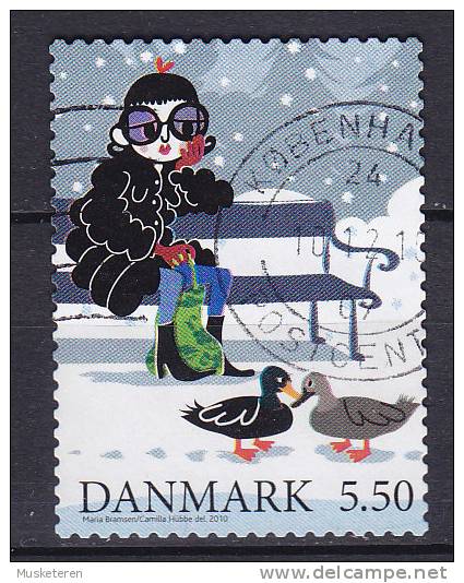 Denmark 2010 BRAND NEW  5.50 Kr Winter Fairy Tales Perf. 13½ ( From Sheet ) - Oblitérés