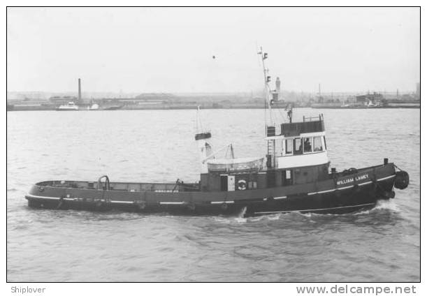 Remorqueur WILLIAM LAMEY Photo Ancienne - Tugboats