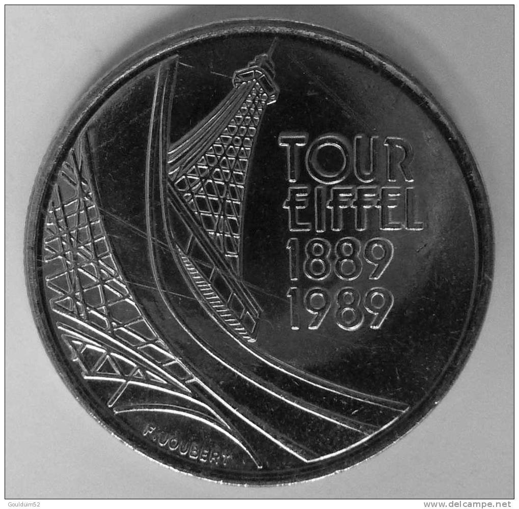 5 Francs 1989  Tour Eiffel - Conmemorativos