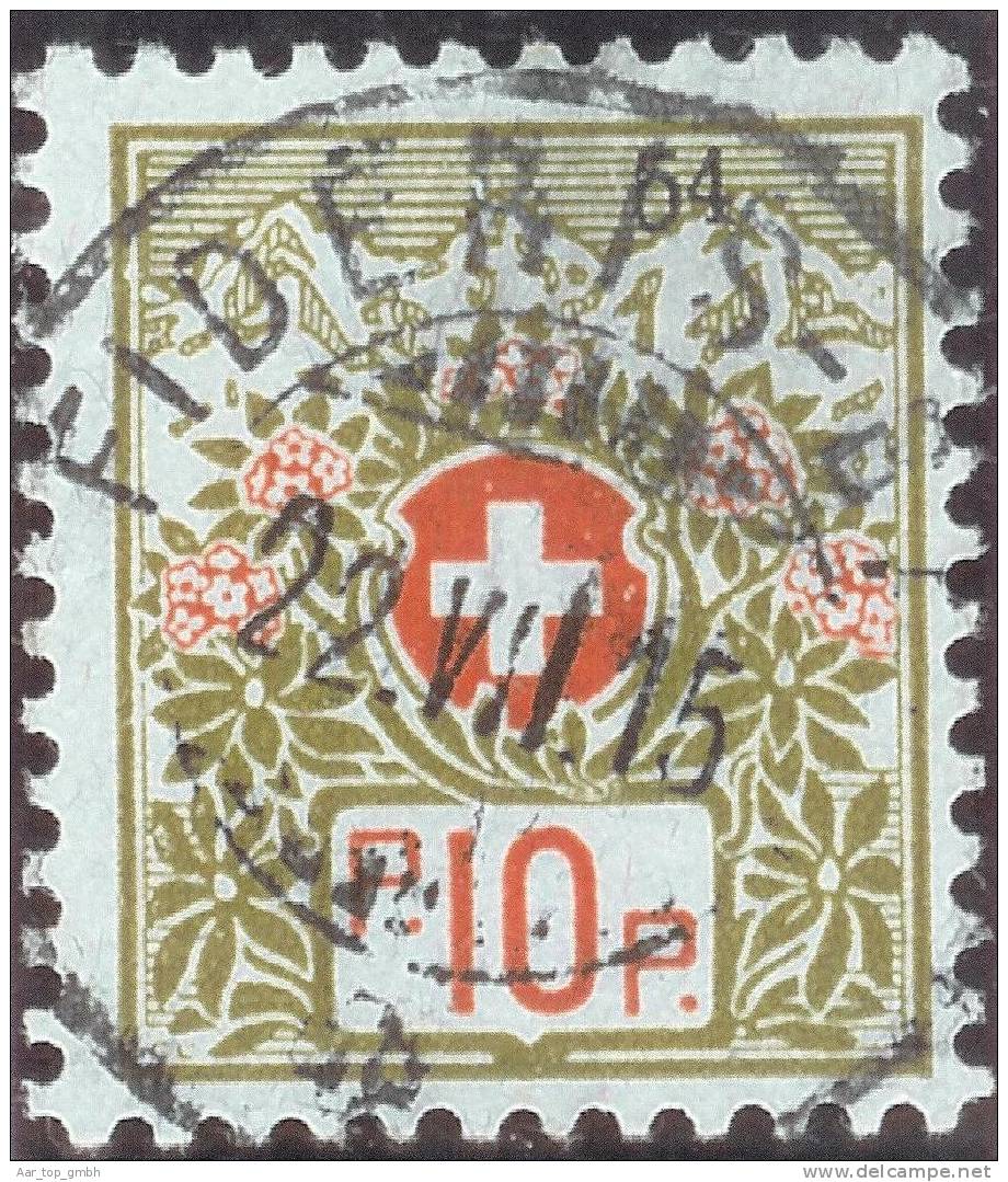 Heimat GR  FIDRIS_BAD 1915-07-22 Vollstempel Portofreiheit Zu#5A Kl#54 Association Catholique Intern.oeuvres.Fribourg - Vrijstelling Van Portkosten