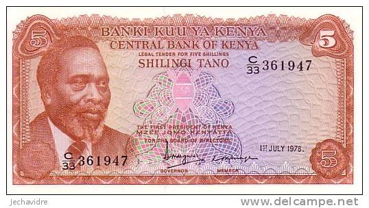 KENYA   5 Shilingi  Daté Du 1er Juillet 1978   Pick 15     ***** BILLET  NEUF ***** - Kenia