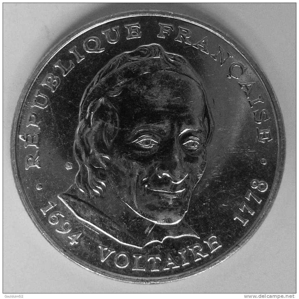 5 Francs 1994    Voltaire - Gedenkmünzen