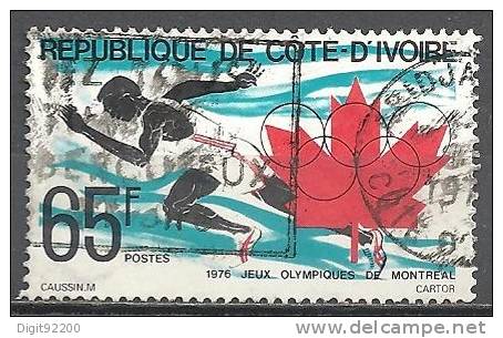 1 W Valeur Oblitérée, Used - COTE D´IVOIRE - J.O. MONTREAL 1976 - N° 1256-49 - Estate 1976: Montreal