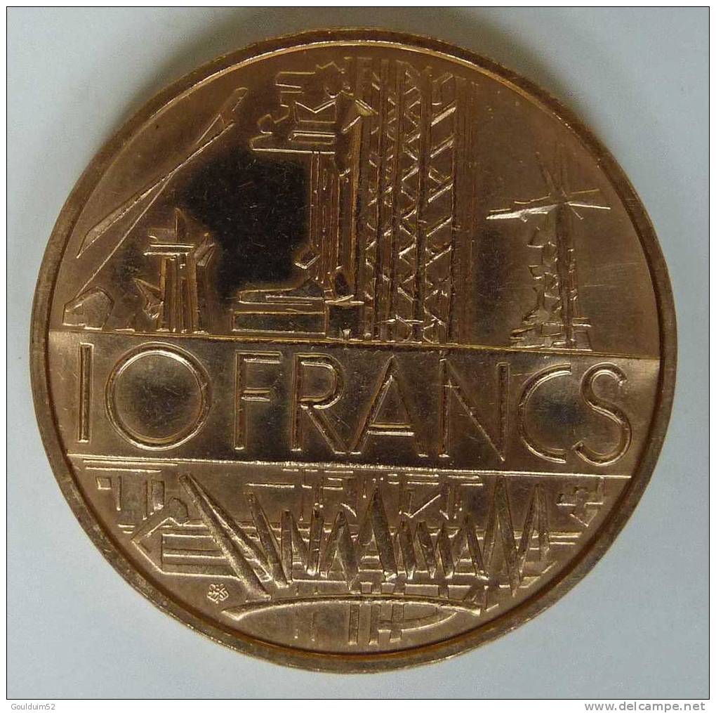 10 Francs 1974 Tranche Inverse Aiguille Montre     Mathieu - 10 Francs