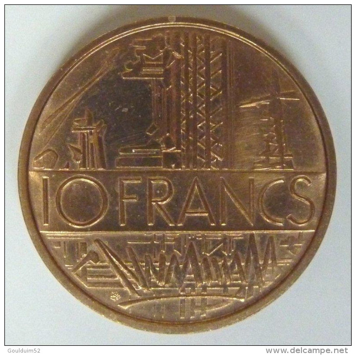 10 Francs 1975 Tranche Inverse Aiguille Montre    Mathieu - 10 Francs