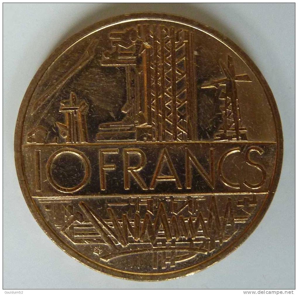 10 Francs 1980 Tranche Sens Aiguille Montre    Mathieu - 10 Francs