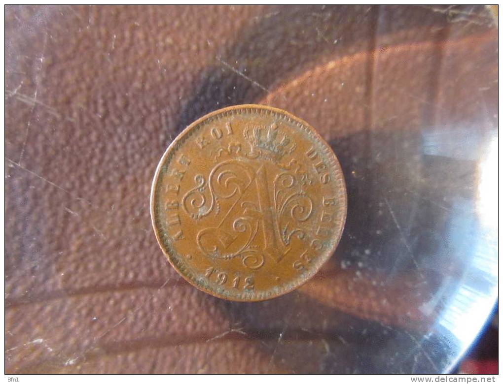 BELGIQUE  1912- 2 CENT -SPLENDIDE PIECE - VOIR PHOTO - 2 Centimes