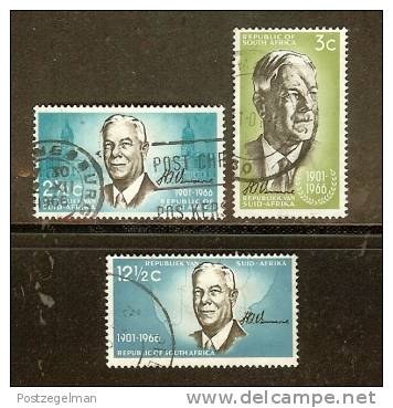 South Africa 1966 Used Stamp(s) Verwoerd 356-358 - Used Stamps