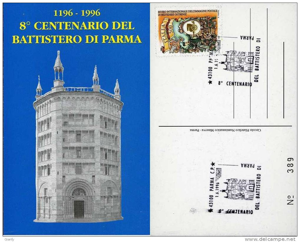 PARMA 800° DEL BATTISTERO 1996 ANN SPEC FDC - Manifestazioni