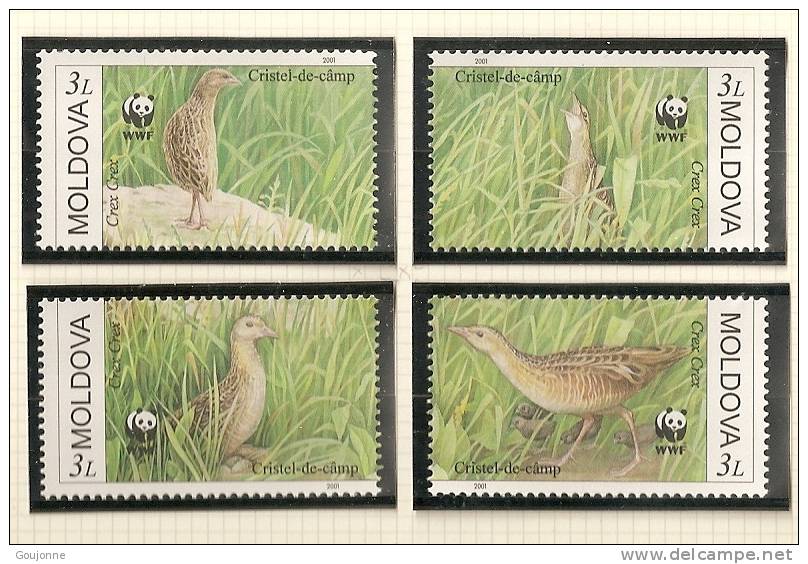 MOLDAVIE   Faune  Oiseaux   328 331** WWF - Grey Partridge