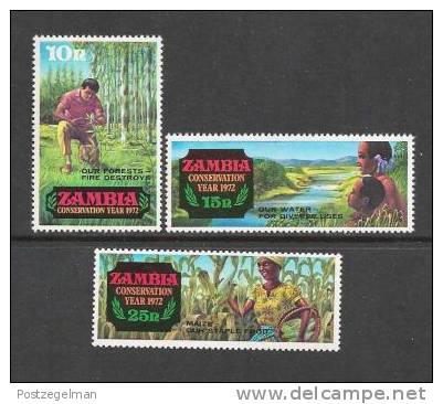 ZAMBIA 1972 MNH Stamp(s) Nature Conservation 81-84  #6182 3 Values Only - Zambia (1965-...)