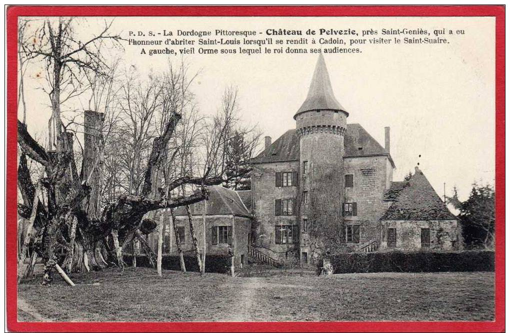 CPA   (24)  Le Château De PELVEZIE , Près Da Saint-Genies  - - Autres & Non Classés