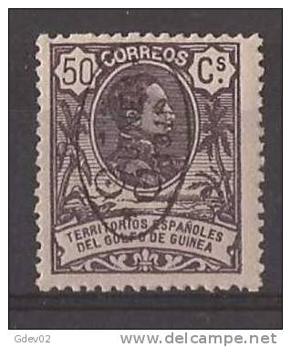 GUI81-B965..Guinee.GUINEA  ESPAÑOLA.Alfonso Xlll.sobrecargado.1922. (Ed 81**) Sin Charnela.MAGNIFICO - Guinea Española