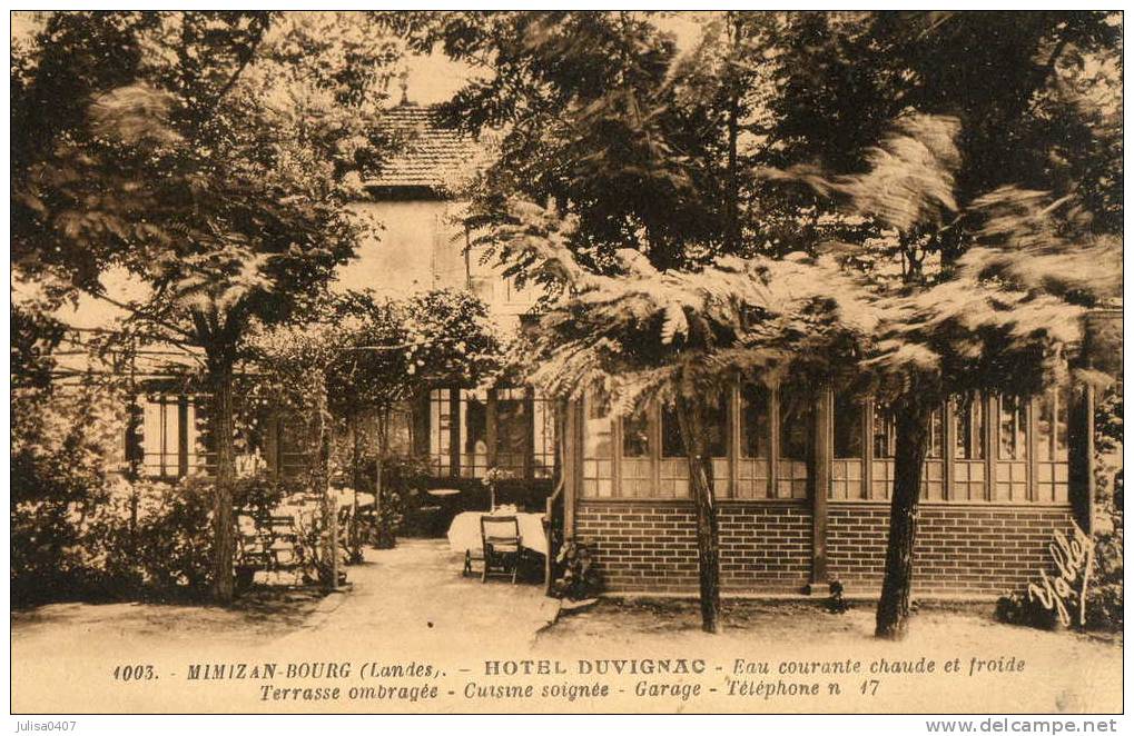 MIMIZAN BOURG (40) Hotel Duvignac Façade Jolie Vue - Mimizan