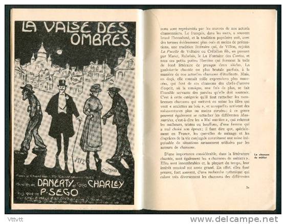 AUTOUR DE LA CHANSON POPULAIRE de PIERRE-PETIT (1952), Les Cahiers du Journal Musical Français, Charles Trenet...