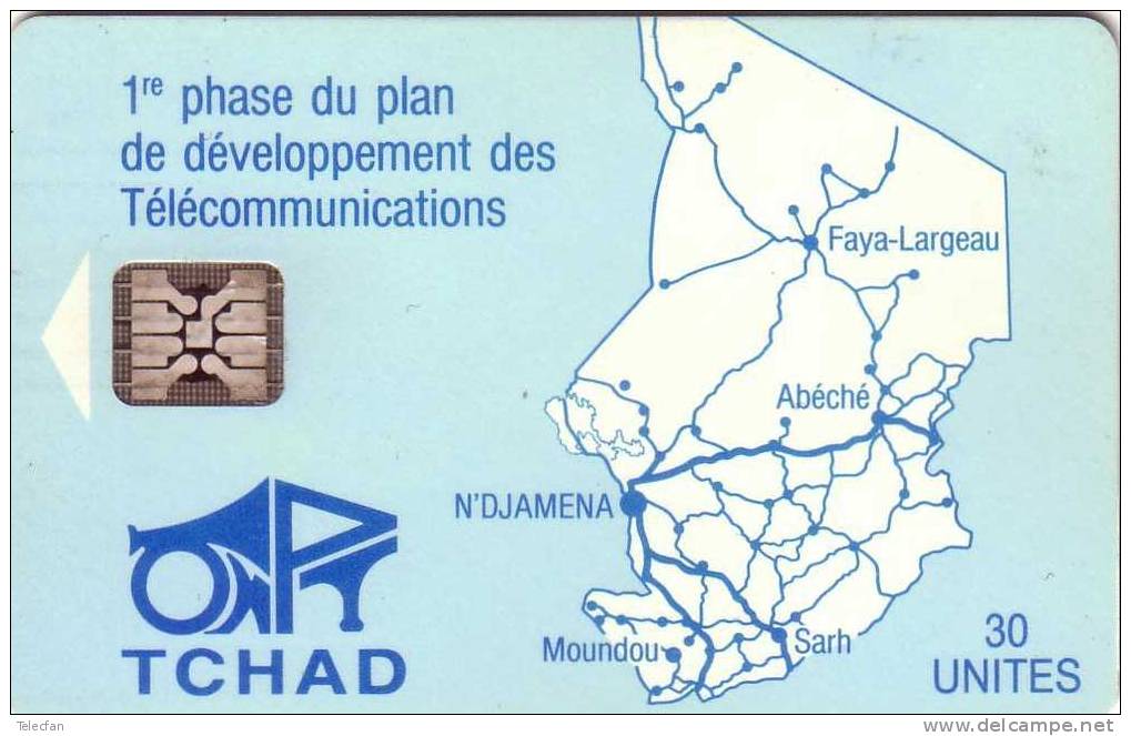 TCHAD CARTE DU PAYS 30U SC4 UT - Ciad