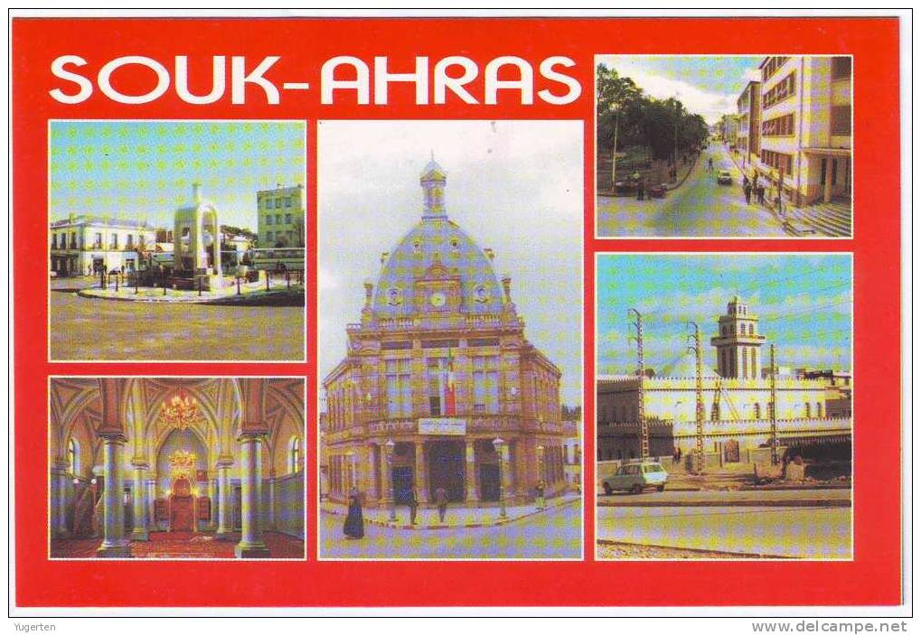 ALGERIE -ALGERIA ALGERIEN POSTCARD Souk-Ahras - Multivue - Neuve New - Souk Ahras