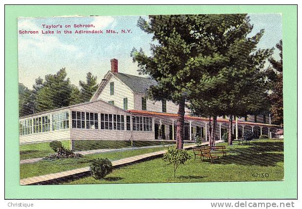 Taylor's On Schroon, Schroon Lake, Adirondack Mtns. NY.  1900-10s - Adirondack