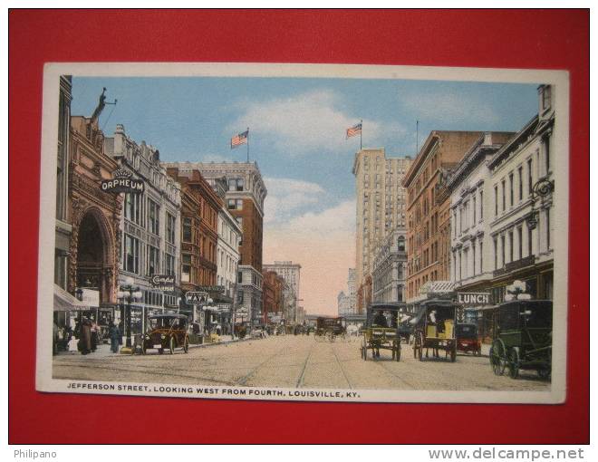 Theatre----- Louisville KY   Jefferson Street-- Orpheum  Theatre  Vintage Wb ---====  Ref 206 - Louisville