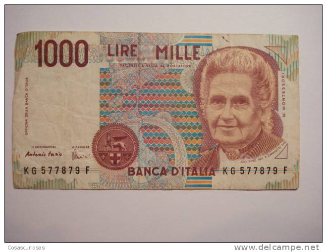 536 1000 LIRE  ITALIA ITALY  YEAR AÑO 1990  - OTHERS IN MY STORE - 1.000 Lire