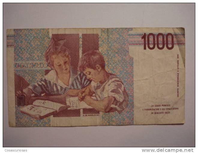 536 1000 LIRE  ITALIA ITALY  YEAR AÑO 1990  - OTHERS IN MY STORE - 1.000 Lire