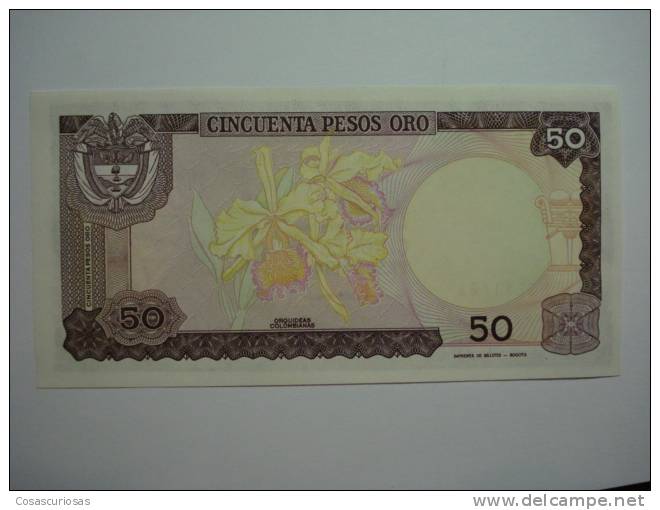 554 COLOMBIA 50 PESOS  IN UNC    YEAR AÑO 1986   - OTHERS IN MY STORE - Colombie