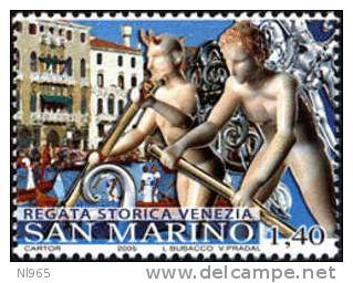 REPUBBLICA DI SAN MARINO - ANNO 2005 - REGATA STORICA DI VENEZIA - NUOVI MNH ** - Ongebruikt