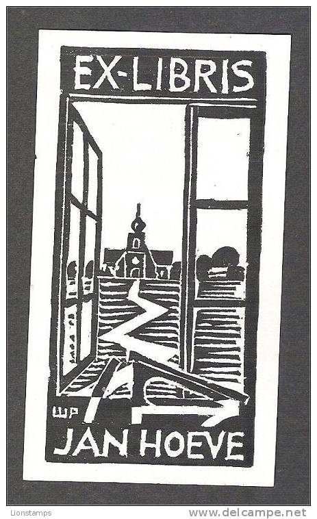 EL 6 - Window And Church By Wim Paart - Exlibris